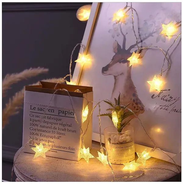 Yellow__Candela_16_Led__Steady_Star_Rice_Lights_pack_of_3