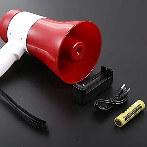 Red___Candela__Portable_Megaphone_Speaker_Siren_Record_Bullhorn_-_Compact_And_Battery_Operated_(80_Watt_)