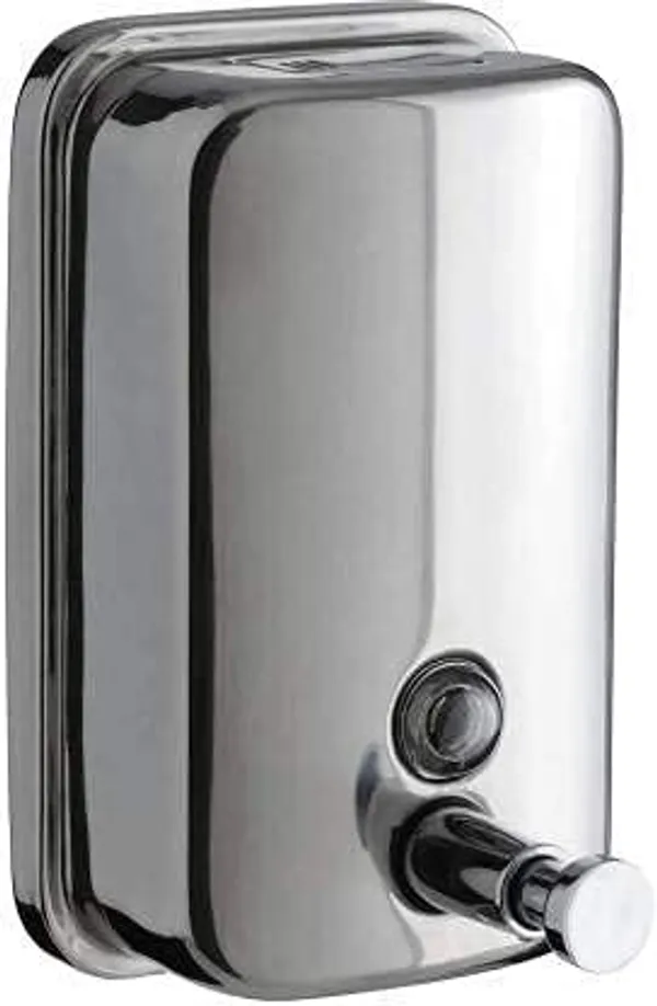 Silver___Candela_Stainless_Steel_Soap_Dispenser-800Ml|Push_Button_Wall_Mounted_Dust_And_Rust_Proof_Use_For_Kitchen_Bathroom_Home_Office_Hotels_Rooms_Restaurants.