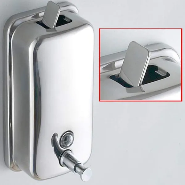 Silver___Candela_Stainless_Steel_Soap_Dispenser-800Ml|Push_Button_Wall_Mounted_Dust_And_Rust_Proof_Use_For_Kitchen_Bathroom_Home_Office_Hotels_Rooms_Restaurants.