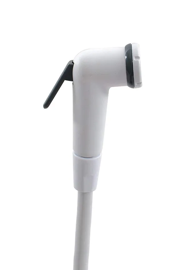 White___Candela_PVC_Flexible_Health_Faucet_Set_With_Gun_Pipe_Hook_-Bathroom_Accessories_(Standard_Size_)_#New