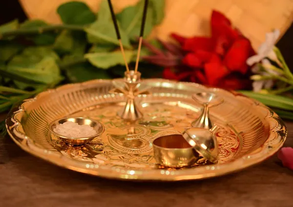 Golden__Candela_Puja_Thali_For_Home_And_Temple_Use_Copper_Pack_Of_1