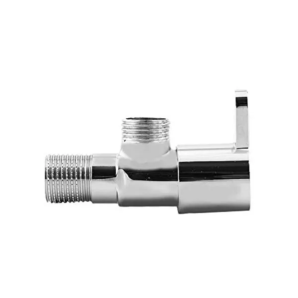 Pack_of_2_Angle_Valve_with_wall_flange,_Chrome_finish,_tap_Connector,_stop_cock-HEAVY_QUALITY_STAINLESS_STEEL,QUARTER_TURN_ACTION_(2_PCS_SET_WITH_FLANGE_CAPS)