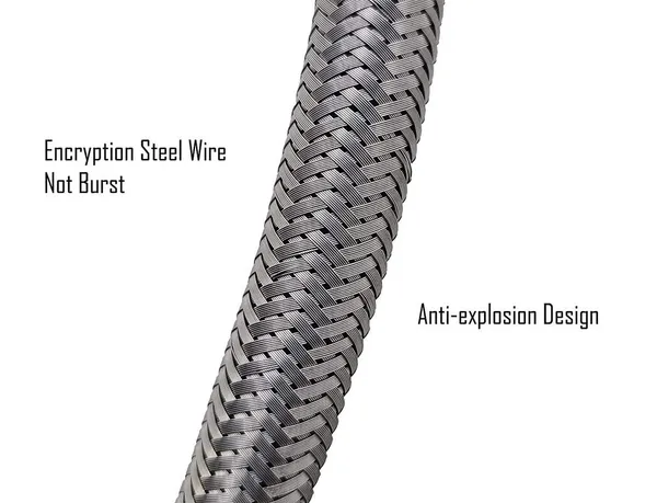 Silver___Candela_Stainless_Steel_Connection_Pipehose_Pipe_(2_Pec._Set)_(Pack_Of_1_Pair_24_Inch)
