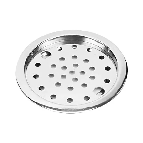 Silver___Candela_Stainless_Steel__Finished_Anti-Cockroach_Jalitrap_Floor_Drain_(_Pack_Of_1)