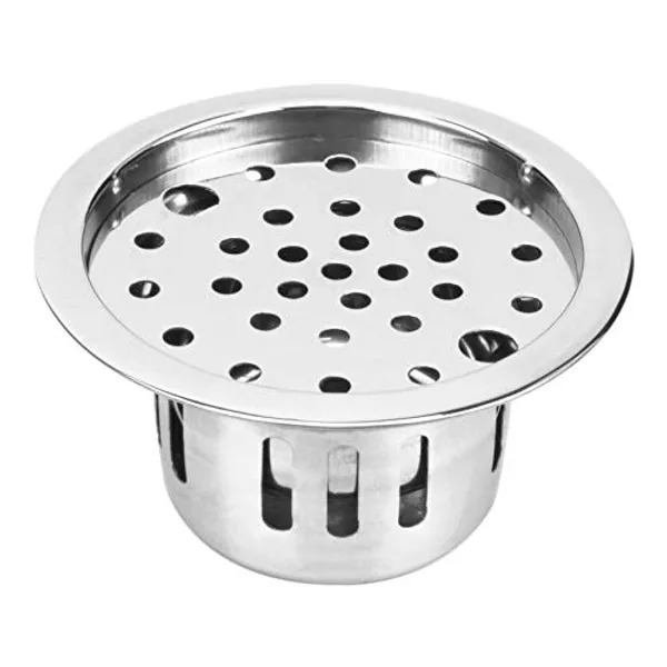 Silver___Candela_Stainless_Steel__Finished_Anti-Cockroach_Jalitrap_Floor_Drain_(_Pack_Of_1)