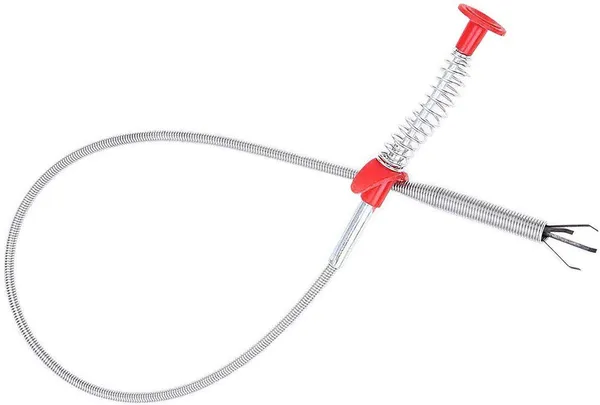 Silver___Candela_Snake_Shower_Sink_Clogged_Drain_Hair_Remover_Relief_Cleaning_Tools_Stainless_Steel_Catcher_Plastic_Barbed_Gripper_For_Bathroom_Kitchen_Bathtub_Toilet_Sewers_Pipe