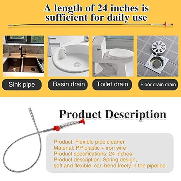 Silver___Candela_Snake_Shower_Sink_Clogged_Drain_Hair_Remover_Relief_Cleaning_Tools_Stainless_Steel_Catcher_Plastic_Barbed_Gripper_For_Bathroom_Kitchen_Bathtub_Toilet_Sewers_Pipe