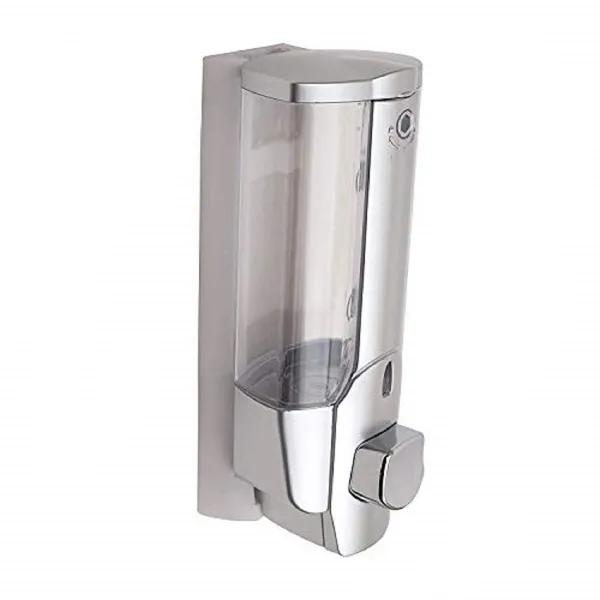 White_Candela_Liquid_Soap_Dispenser_-_Wall_Mounted_Liquid_Soap_Dispenser_-_Lotionshampoo_Dispenser_-__(Plastic)_400Ml