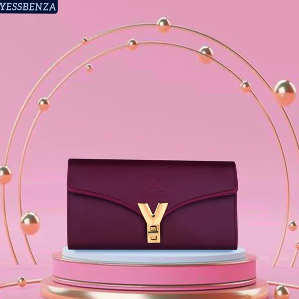 Maroon_Casual_Formal_Synthetic_Leather_Ladies_Y_Twist_Lock_Clutch