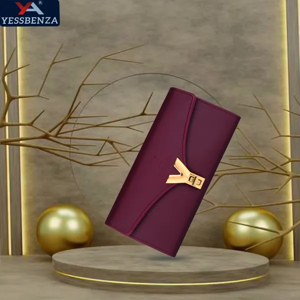Maroon_Casual_Formal_Synthetic_Leather_Ladies_Y_Twist_Lock_Clutch