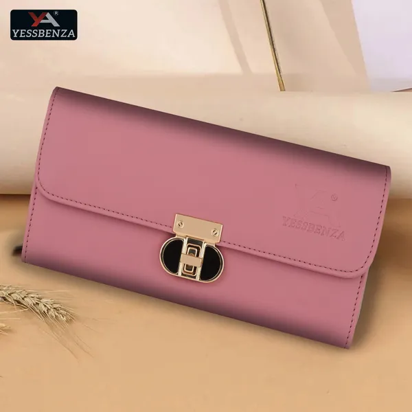 Peach_Handcrafted_Synthetic_Leathers_Ladies_Clutch_Wallet_Casual_Party_Forma_Sportss