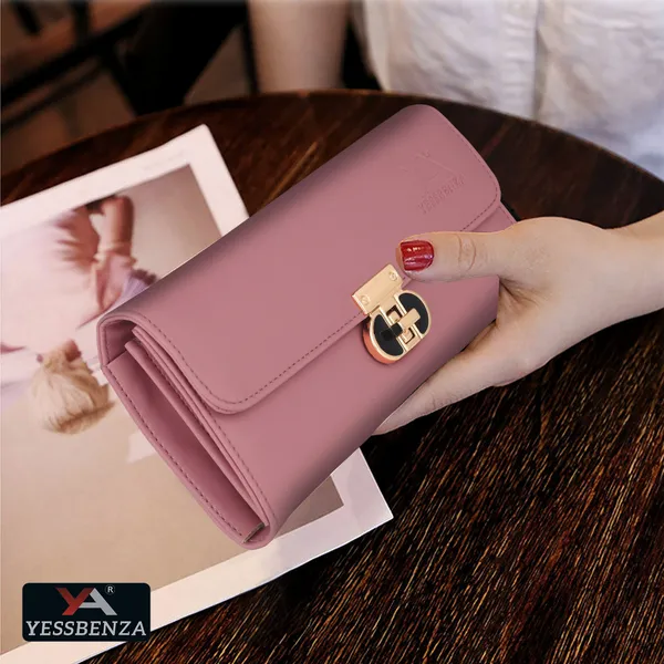 Peach_Handcrafted_Synthetic_Leathers_Ladies_Clutch_Wallet_Casual_Party_Forma_Sportss