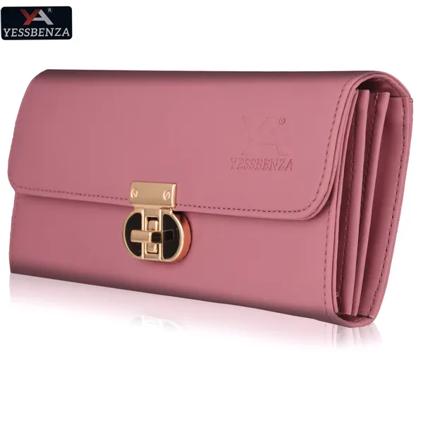 Peach_Handcrafted_Synthetic_Leathers_Ladies_Clutch_Wallet_Casual_Party_Forma_Sportss