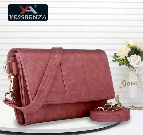 Women's_Faux_Leather_Peach_Sling_bags
