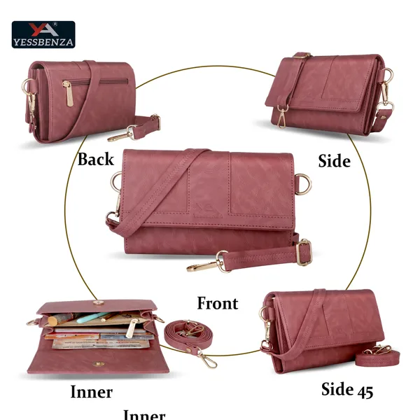 Women's_Faux_Leather_Peach_Sling_bags