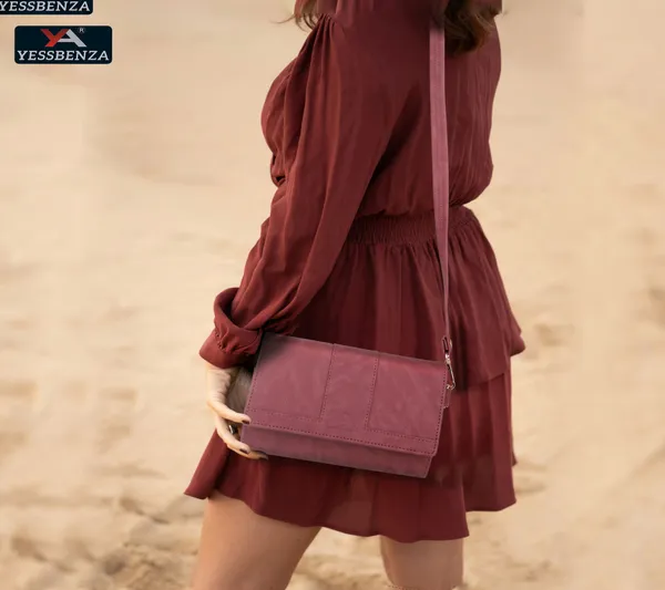 Women's_Faux_Leather_Peach_Sling_bags