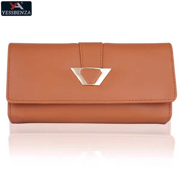 Golden_Faux-Leather_Handcrafted_Polyester_Cotton_Envolap_Closure_Snap_Clutch_Bag
