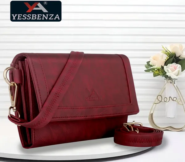 Maroon_Faux_leather_Sling_bag_for_Womens_&_Girls