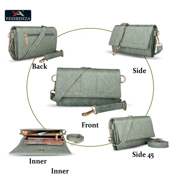 Women's_Faux_Leather_Light_Green_Sling_bags