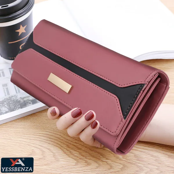Pink_Synthetic_Two-Fold_Envolap_Hand_Clutch_Bag_For_Casual_Or_Formal_Events