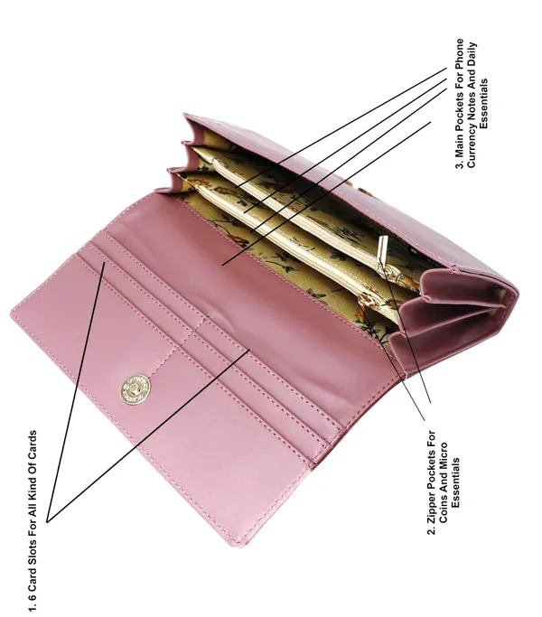 Pink_Synthetic_Two-Fold_Envolap_Hand_Clutch_Bag_For_Casual_Or_Formal_Events