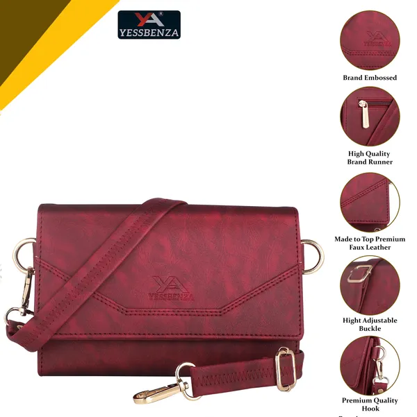 Maroon_Faux_leather_Sling_Bag_for_Womens_&_Girls