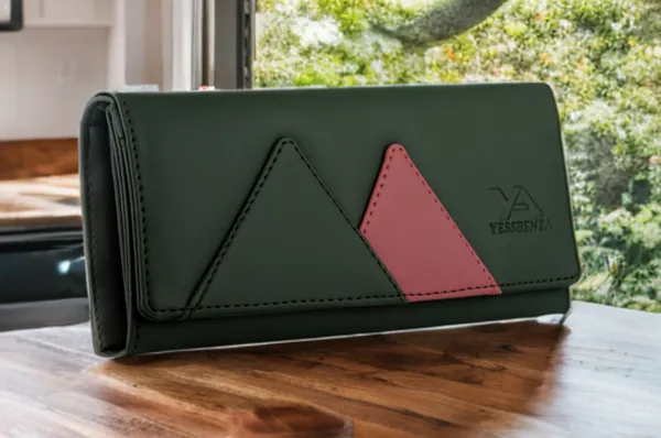 Green_Synthetic_Faux-Leather_Women'S_Hand_Wallet_Mobile_Had_Purses_Casual_Clutch