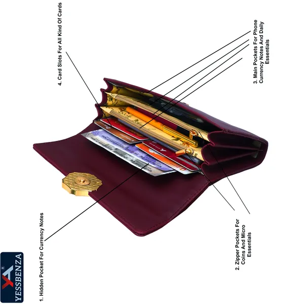 Maroon_Quality_Synthetic_Leather_Twist_Lock_Envelop_Closure_Clutch_Bag