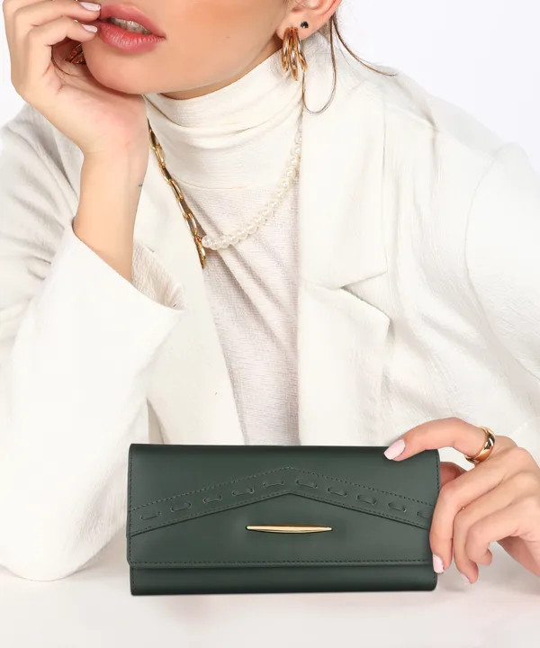 Gorgeous_Green_Synthetic_Leather_Women'S_Handbags_For_Party_And_Casual