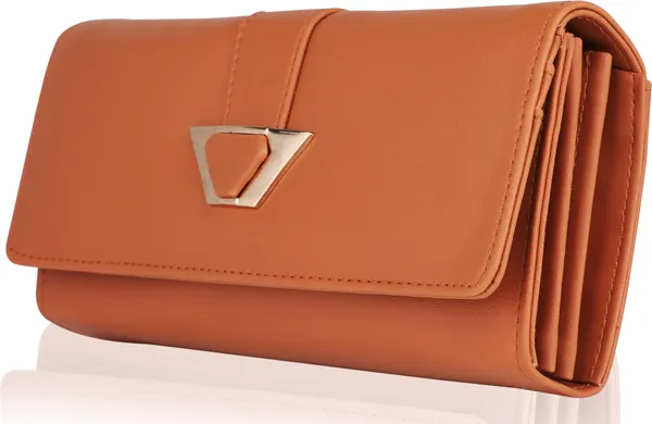 Golden_Faux-Leather_Handcrafted_Polyester_Cotton_Envolap_Closure_Snap_Clutch_Bag