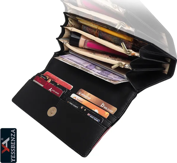 Black_Synthetic_Leather_Ladies_Clutch_Handbags_For_Casual,_Party,_Formal_Occasions