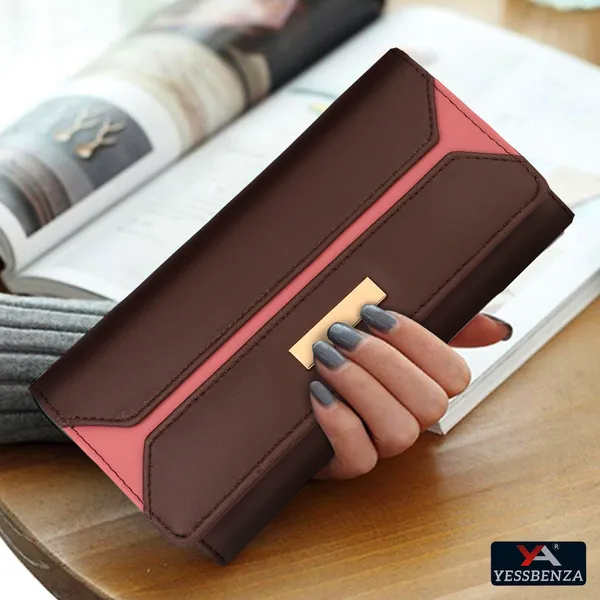 Brown_Casual_Party_Formal_Sports_Ladies_Clutch_Artificial_Handcrafted_Leathers_Envolap_Snap_And_Flaps_Two-Fold_With_Envelap_Clutch_Bag