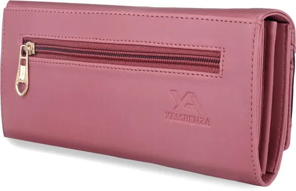 Pink_Synthetic_Two-Fold_Envolap_Hand_Clutch_Bag_For_Casual_Or_Formal_Events