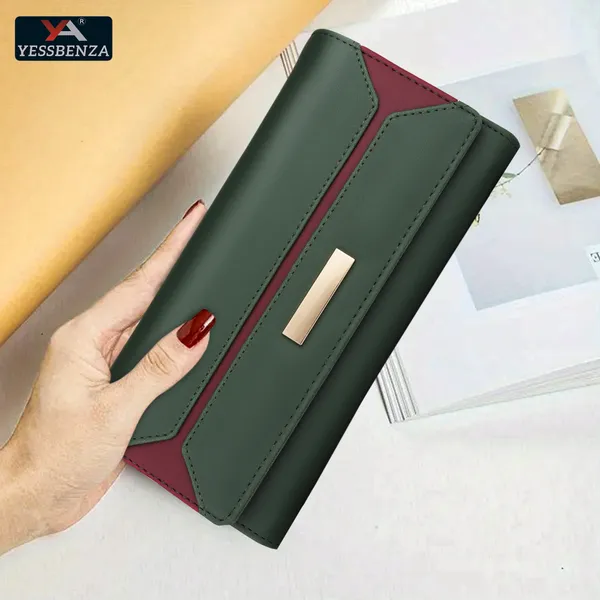 Green_Clutch_Handbags_Casual_Synthetic_Leathers_Women'S