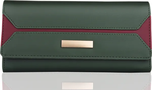 Green_Clutch_Handbags_Casual_Synthetic_Leathers_Women'S