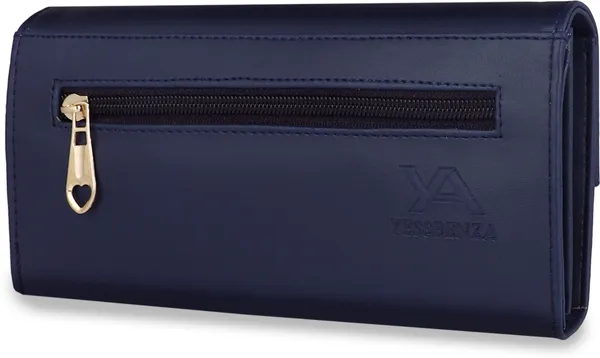 Navy_Women'S_Synthetic_Leather_Wallets_For_Casual_And_Formal