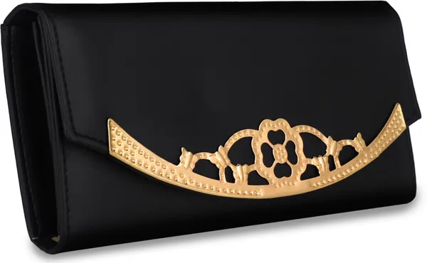 Black_Handcrafted_Synthetic_Leather_Clutches_For_Women_-_Casual_To_Formal