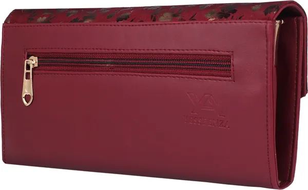 Maroon_Casual_And_Evening_Synthetic_Leather_Shoulder_Bag_With_Detachable_Strap
