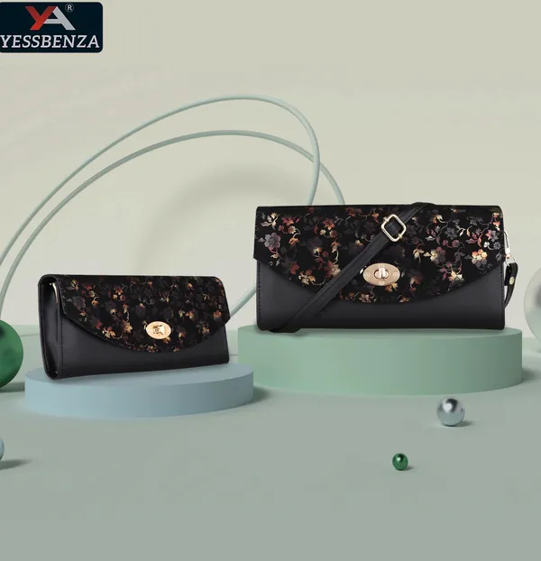 Black_Casual_Synthetic_Leather_Twist_Clasp_Shoulder_Bag_-_Self_Design