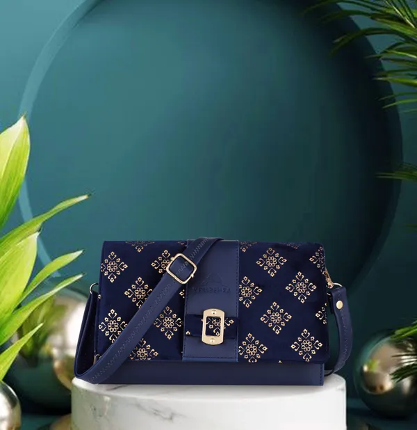 Navy_Casual_And_Evening/Party_And_Sports_Synthetic_Leather_Detachable_Strap_Sling_Bag