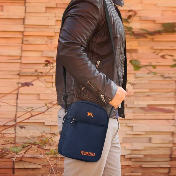Blue_Polyester_And_Cotton_Self_Design_Textured_Detachable_Strap_Sling_Bag_Website_Title