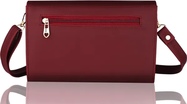 Maroon_Textured_Studded_Casual_Evening_Formal_Sports_Synthetic_Leather_Cotton_Sling_Bag
