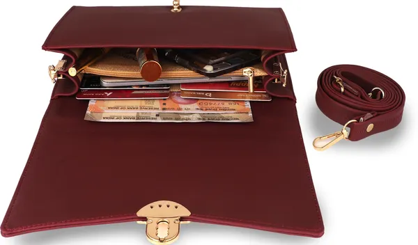 Maroon_Textured_Studded_Casual_Evening_Formal_Sports_Synthetic_Leather_Cotton_Sling_Bag