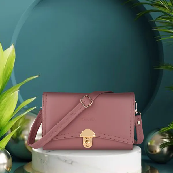 Coral_Textured_And_Studded_Casual_And_Evening/Party_And_Formal_Synthetic_Leather_Clutch_Bag