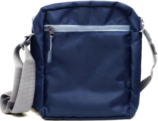 Blue_Checkered_Textured_Fabric_Detachable_Strap_Sling_Bag_Ecommerce_Title