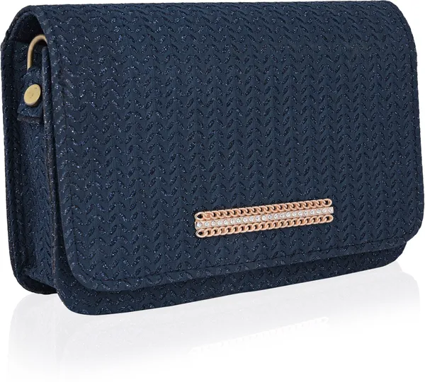 Navy_Synthetic_Leather_Casual_And_Evening/Party_Detachable_Strap_Sling_Bag