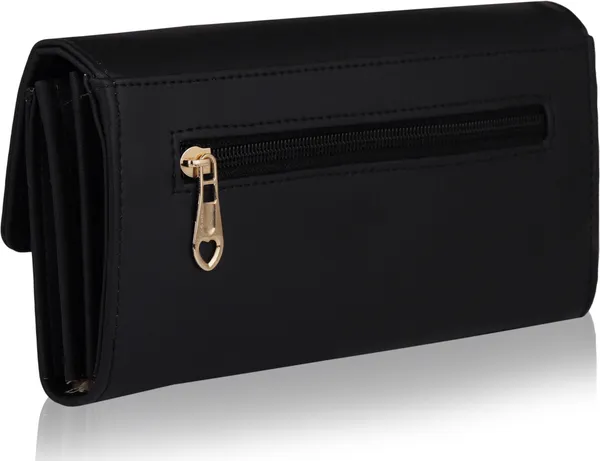 Black_Twist_Lock_Clutch_Wallet_Quality_Handcrafted_Polycotton_Synthetic_Leather_Envelope