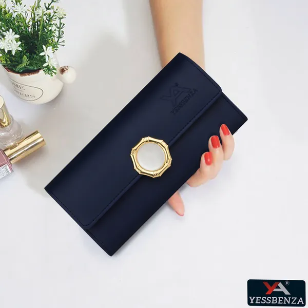 Blue_Quality_Twist_Lock_Clutch_Wallet_Casual_Artificial_Handcrafted_Leathers