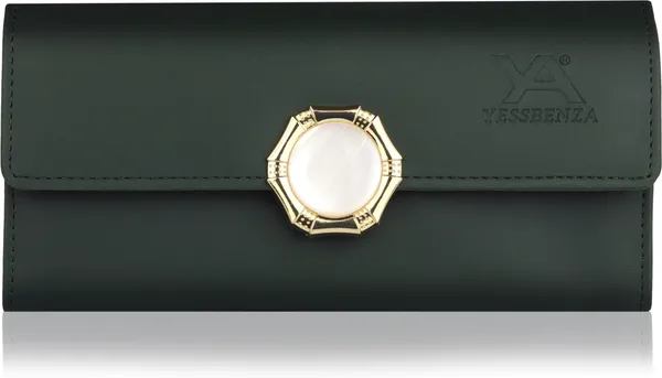 Green_Quality_Twist_Lock_Clutch_Wallet_Handcrafted_Polycotton_Fabrics_Envelop_Closure
